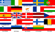 Euro 25 Nations Flags